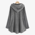 thumbnail image 3 of LYXSSBYX Winter Coats for Women Women Plus Size Letter Casual Pockets High Low Long Sleeve Hooded Keep Warm Coat Tops, 3 of 3