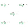 thumbnail image 3 of Gafas de sol Jumpingount en forma de corazón PVC lente Tac accesorio de moda color verde, 3 of 6