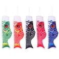 thumbnail image 1 of 5PCS Japanese Carp Flag Decor Japanese Gentle Wind Fish Flag (Random Color), 1 of 8