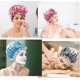 thumbnail image 2 of Gorros de Baño 3 Paquetes, Gorros de baño impermeable satinado para mujer, Gorra de Bano Mujer Reutilizable para Bañarse y Dormir Cabello Rizado, 2 of 4