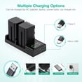 thumbnail image 4 of Batería FirstPower NP-F750 (paquete de 2, 5600 mAh) con cargador Sony, 4 of 7
