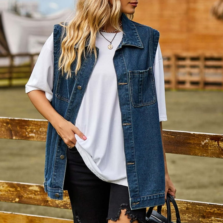 Aloohaidyvio Denim Jackets for Women 2024 Spring Summer