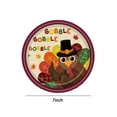 thumbnail image 2 of Thanksgiving Tableware Set Turkey Fall Themed Paper Plates Napkins Cups Cutlery Tablecloth for Friendsgiving Autumn Party Decorations, 2 of 6