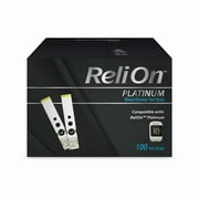 ReliOn Platinum Blood Glucose Test Strips, 100 Count