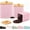 Pink, variant on Kitchen Canisters for Countertop Set of 3 Metal Canisters Sets with Bamboo Lids Spoon Airtight High Capacity Coffee Tea Sugar Flour Jars with DIY Labels Farmhouse Food Storage(Turquoise,L,M,S)