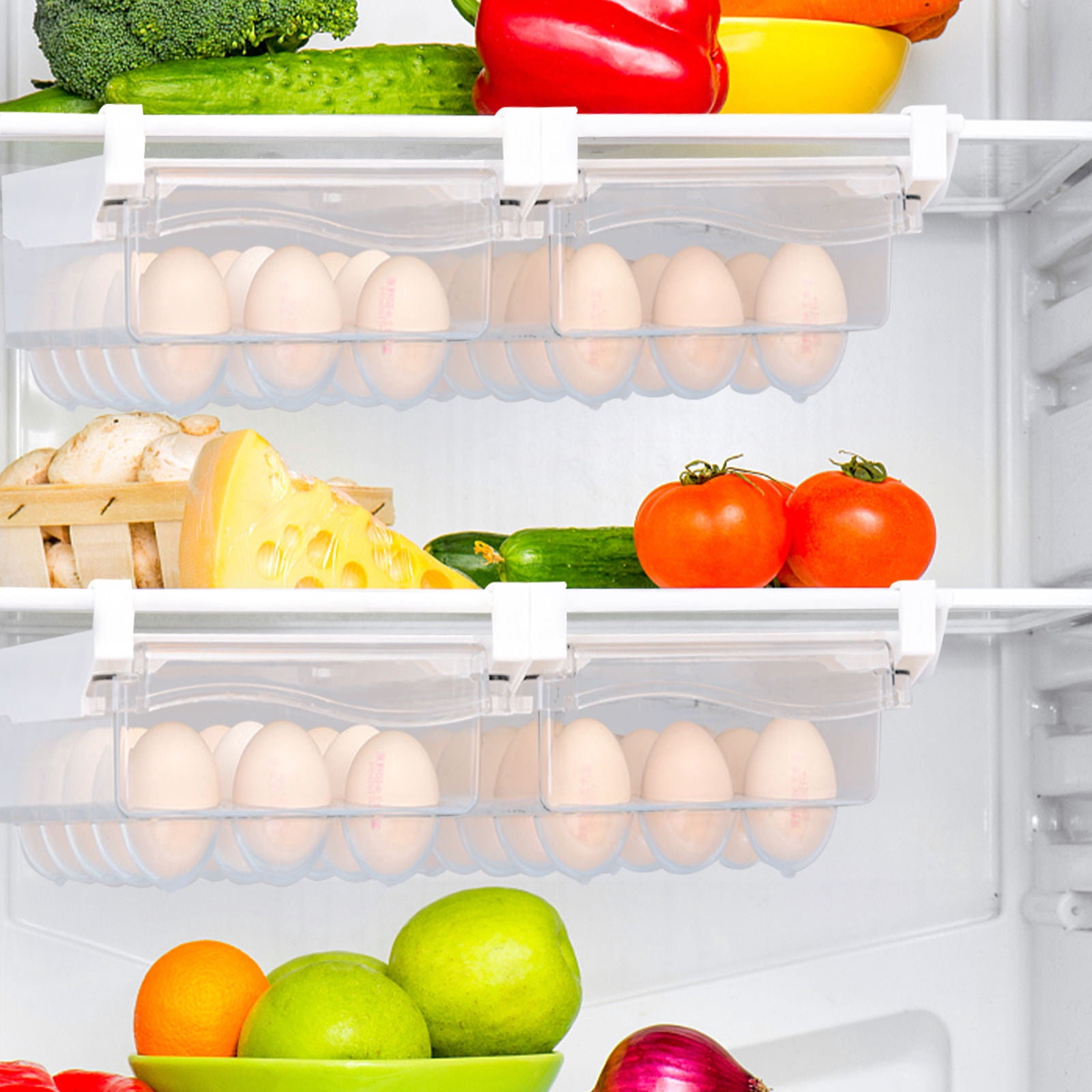 ELAYARD Refrigerator Holder - 1 Pc ABS Organizer Tray to Keep Eggs Neat and Secure