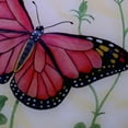 thumbnail image 2 of Colorful Butterflies Hand Painted Mouth Blown Glass Ornament, 2 of 4