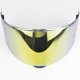 thumbnail image 4 of Casco de protección contra el viento para motocicleta, visera de lente colorida, protector facial completo de repuesto, antirreflejo / a prueba de dorado Macarena visera de motocicleta, 4 of 8
