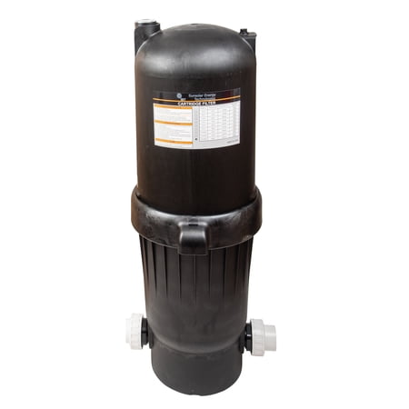 Deluxe Cartridge Filter System with Pressure Gauge for Swimming Pools - 150SF