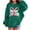 Blackish Green, variant on Hooded Sweatshirt for Girls Bow Second Grade Graphic Long Sleeve Pullover Top Fall Cute Back to School Casual Sweatshirt