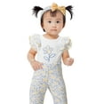 thumbnail image 2 of Little Lass Baby Girls' Bodysuit, Bloomer and Pant , 3-Piece Set, Sizes 0/3M-24M, 2 of 7