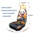 thumbnail image 4 of Yiaed Elegant Cute Panda Sunflower Print Car Seat Covers,Universal Auto Seats Protector Fits for Car,SUV Sedan,Truck,Automotive Seat Covers & Accessories(Two packs), 4 of 7