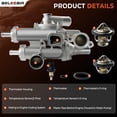 thumbnail image 4 of Upgraded Aluminum Thermostat Housing Compatible with Dodge Avenger 2008-2014, Journey 2009-2020, Chrysler 200 2011-2014, Jeep Compass/Patriot 2007-2017, Caliber 2007-2012, 2.0L/2.4L Replace 68003582A, 4 of 7