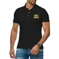 thumbnail image 4 of Golden Eagle Head Men's 100% Cotton Polo Short Sleeve T-Shirt, 4 of 16