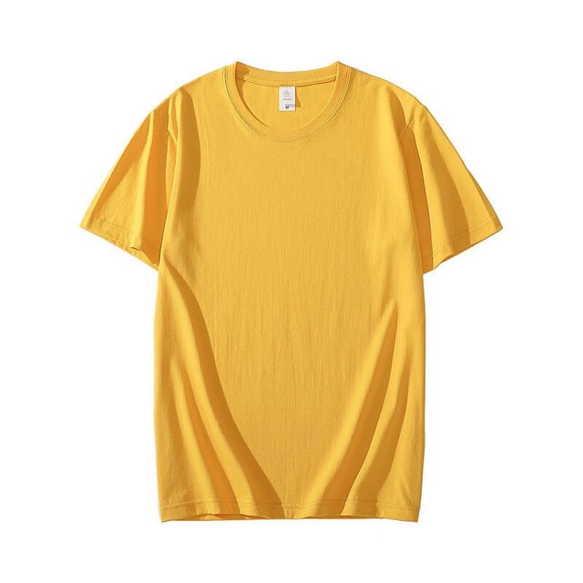 Camiseta de algodón para hombre, camisa de manga corta de Color puro, ropa de verano, 2021