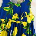 thumbnail image 2 of Girls Holiday Summer Floral Lemon Dress, 2 of 5