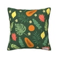 thumbnail image 1 of Square Throw Pillow Covers with Core, Papaya Dragon Fruit Print Pillows for Sofa Beds, 16"x16", 1 of 9