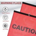 thumbnail image 4 of Uxcell Red Safety Flags for Trucks, 18x18" Warning Safety Flag with Buckle High Visibility 6 Pack, 4 of 7