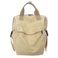 thumbnail image 2 of Unisex Couple Canvas Backpack Casual Washed Solid Color School Bookbag Back to School Backpack for Men Women, 2 of 7