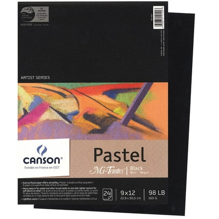 - Canson Mi-Teintes Pastel Black Paper Pad