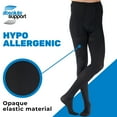 thumbnail image 6 of Made in USA - Opaque Compression Tights for Men Edema 20-30mmHg Black, X-Large, 6 of 10