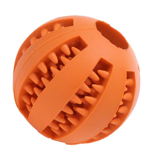 Greeniant Juguete interactivo para perros de 5CM/7CM, pelotas de goma para mascotas, perros, gatos, cachorros, juguetes para masticar, juguetes para Suministros para perros Naranja 7cm