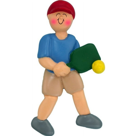 Pickle Ball Male Personalized  Christmas Ornament DO-IT-YOURSELF