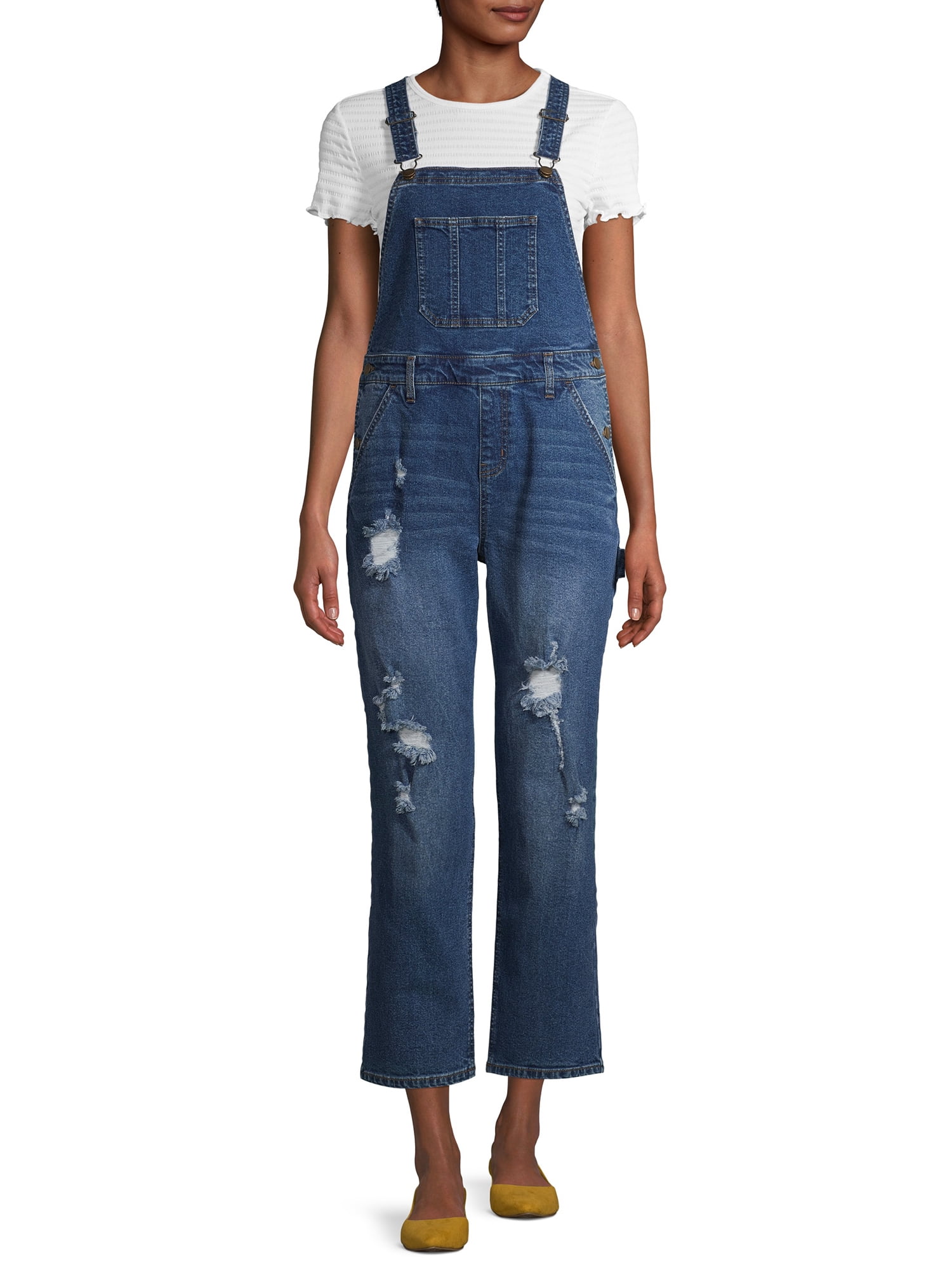 No Boundaries Juniors' Retro Overalls