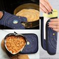 thumbnail image 5 of Yayeee Oven Mitts and Pot Holder Set of 2 Heat Resistant Kitchen Gloves Baking Hot Pad, Beige Cat Planet, 5 of 5