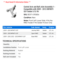 thumbnail image 2 of Control Arm and Ball Joint Assembly 1 - Compatible with 2009 - 2013 INFINITI G37 Sedan 3.7L V6 - Autopart Premium, 2 of 2