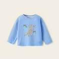thumbnail image 4 of Bnwani Long Sleeve Toddler Shirts Boys Cotton Fall Spring Cotton Crew Neck Tops 3-4t, 4 of 5