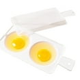 thumbnail image 6 of Opvise 2 Slots Creative Microwave Oven Moisture Egg Steamer Poacher Cooker Kitchen Tool Random Color, 6 of 8