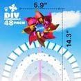thumbnail image 6 of Kicko Colorful Metallic Pinwheels Pack of 12 Windmills with Stick for Kids and Adults, 6 of 9