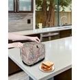 thumbnail image 4 of Fsddascl Pink Snowman Christmas Small Toaster Cover 2 Slice, Kitchen Appliance Covers, Xmas Floral Tree Snowflake Rustic Toaster Oven Cover with Loop, Bread Machine Cover Polyester Dust Cover, 4 of 5