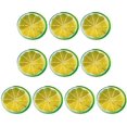 thumbnail image 1 of 30pcs Simulation Lemon Slices Simulation Fruit Slices Artificial Lemon Slice Fake Lemons Slice for Party Kitchen Wedding Decoration (Green), 1 of 8
