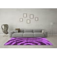 thumbnail image 3 of Ahgly Company Indoor Round Abstract Purple Modern Area Rugs, 8' Round, 3 of 4