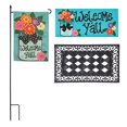 thumbnail image 2 of Evergreen Indoor Outdoor Welcome Y'all Bundle Set of 4 - Garden Flag stand and Flag, Sassafras Doormat Frame and Sassafras Insert, 2 of 9