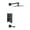 Black, variant on Concorde Single-Handle 1-Spray Tub and Shower Faucet in Matte Black (Valve Included)
