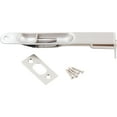 thumbnail image 2 of Flush Bolt, Sqaure Corner x Round Corner, 6 Inches, Satin Chrome by Stone Harbor Hardware, 2 of 4