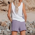 thumbnail image 6 of Casual Shorts for Women Fashion High Waist Pants Straight Leg Sports Loose Summer Shorts, 6 of 7