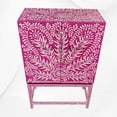 thumbnail image 6 of Lakecity Arts Bone Inlay Peacock Design Bar Cabinet Pink, Bone Inlay Peacock Design Cabinet Pink, Bone Inlay Storage Unit, 6 of 6