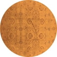 thumbnail image 1 of Ahgly Company Indoor Round Oriental Orange Industrial Area Rugs, 8' Round, 1 of 4