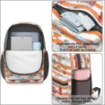 thumbnail image 4 of Fireman and Hose Orange Pattern 17" Waterproof Oxford School Backpacks for Teens, S-Shape Padded Straps, for School, Travel, Hiking, Camping, 4 of 5