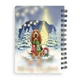 thumbnail image 2 of Merry Christmas Bloodhound Snowy Winter with Gifts Tree Decorations Spiral Bound Journal Dog Lover 5x7in Spiral Notebook - 12020, 2 of 5