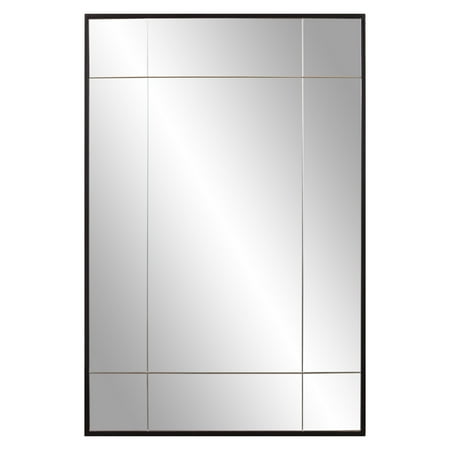 Black Frame Mirror - Black Metal Framed Geometric Wall Mirror 24