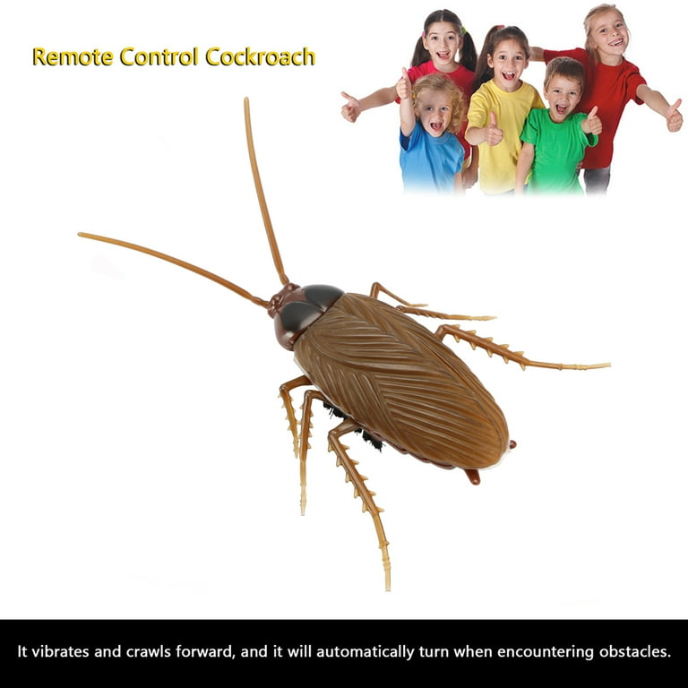 GXXMEI 100PCS Fake Rubber Cockroaches - Realistic Prank Toy Bugs For Halloween & Jokes