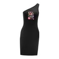 thumbnail image 3 of Vestido de mujer con hombros descubiertos, minivestido sin mangas para verano, adolescente, para uso diario, trabajo XL, 3 of 7