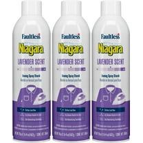 Faultless Niagara Lavender Scent Ironing Spray Starch 3 Pack