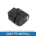 thumbnail image 4 of Interruptor de bloqueo de puerta de automóvil Unique Bargains Botón de interruptor de bloqueo central para Chevrolet Malibu 2004-2008 Plástico Metal Negro, 4 of 6