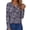Black-Navy-Floral, variant on Henley Long Sleeve Shirts for Women Casual V Neck Fall Tops Dressy Work Blouses
